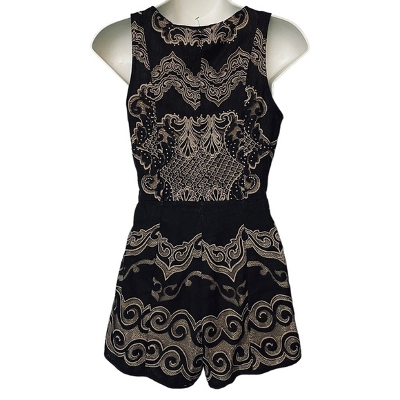 DEBBIE & DABBIE By Angel Biba Romper Size 6 (XS/S)  Black Lace - Picture 2 of 13